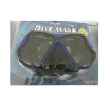 Maxbell Professional Silicone Tempered Glass Mask for Snorkeling Scuba Diving Blue