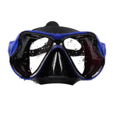 Maxbell Professional Silicone Tempered Glass Mask for Snorkeling Scuba Diving Blue