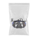 Maxbell Professional Silicone Tempered Glass Mask for Snorkeling Scuba Diving Blue