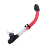 Maxbell Full Dry Snorkel Tube Silicone Mouthpiece for Scuba Diving Snorkeling Red