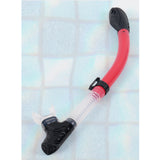 Maxbell Full Dry Snorkel Tube Silicone Mouthpiece for Scuba Diving Snorkeling Red