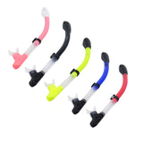 Maxbell Full Dry Snorkel Tube Silicone Mouthpiece for Scuba Diving Snorkeling Red