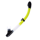 Maxbell Full Dry Snorkel Tube Silicone Mouthpiece for Scuba Diving Snorkeling Yellow