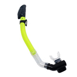 Maxbell Full Dry Snorkel Tube Silicone Mouthpiece for Scuba Diving Snorkeling Yellow