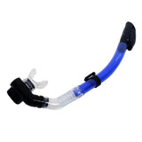 Maxbell Full Dry Snorkel Tube Silicone Mouthpiece for Scuba Diving Snorkeling Blue