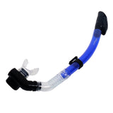 Maxbell Full Dry Snorkel Tube Silicone Mouthpiece for Scuba Diving Snorkeling Blue