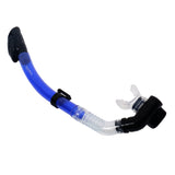 Maxbell Full Dry Snorkel Tube Silicone Mouthpiece for Scuba Diving Snorkeling Blue