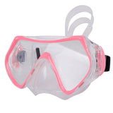 Maxbell Adults Anti-Fog Silicone Mask Goggles For Scuba Diving, Snorkeling Pink