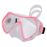 Maxbell Adults Anti-Fog Silicone Mask Goggles For Scuba Diving, Snorkeling Pink