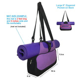 Maxbell Compact Yoga Mat Bag Yoga Sport Essentials Shoulder Pack Lightweight Purple