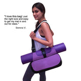 Maxbell Compact Yoga Mat Bag Yoga Sport Essentials Shoulder Pack Lightweight Purple