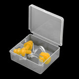 Maxbell Waterproof Clear Silicone Swimming Set Ear Plug + Nose Clip with Box Yellow