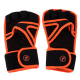 Maxbell Fitness Glove Workout Weight Lifting Gym Training Sport Wrist Wrap XL Orange