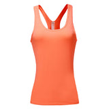 Maxbell Women Sports Vest Fitness Gym Stretch Sleeveless Shirts orange L