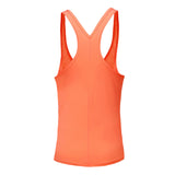 Maxbell Women Sports Vest Fitness Gym Stretch Sleeveless Shirts orange L