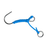 Maxbell 316 Stainless Steel Scuba Diving Single Reef Hook with Line Ring Blue