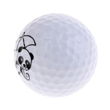 Maxbell Golf Driving Range Practice Ball Cute Panda Printed Golf Ball 1Pcs E#