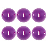 Maxbell 6 Pieces Dent-resistant Perforated Indoor Home Practice Golf Balls Purple