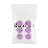 Maxbell 6 Pieces Dent-resistant Perforated Indoor Home Practice Golf Balls Purple