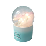 Maxbell Water Globe Crystal Ball Musical Box Night Lights Battery Powered Pink Blue