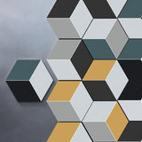 Maxbell 10 Pieces Hexagonal Wall Tiles Stickers Kitchen Bathroom Tile Decal #3