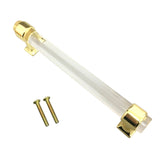 Maxbell  Acrylic Door Pull Knob Drawer Cabinet Cupboard Handle Hardware Gold 150mm