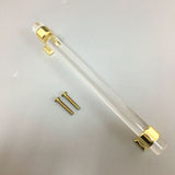 Maxbell  Acrylic Door Pull Knob Drawer Cabinet Cupboard Handle Hardware Gold 190mm