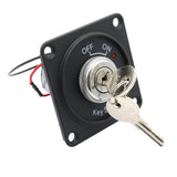 Maxbell Auto Key Ignition Switch Panel with LED Light Engine Start 2-Position ON-OFF