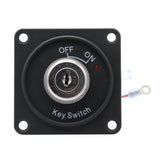 Maxbell Auto Key Ignition Switch Panel with LED Light Engine Start 2-Position ON-OFF