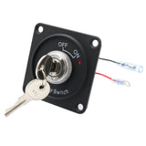 Maxbell Auto Key Ignition Switch Panel with LED Light Engine Start 2-Position ON-OFF