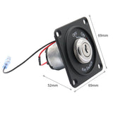 Maxbell Auto Key Ignition Switch Panel with LED Light Engine Start 2-Position ON-OFF