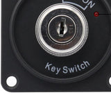 Maxbell Auto Key Ignition Switch Panel with LED Light Engine Start 2-Position ON-OFF