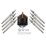 Maxbell For Ford 7.3L Power Stoke Diesel 8 Dual Core Glow Plug & Relay Solenoid