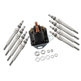 Maxbell For Ford 7.3L Power Stoke Diesel 8 Dual Core Glow Plug & Relay Solenoid