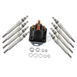 Maxbell For Ford 7.3L Power Stoke Diesel 8 Dual Core Glow Plug & Relay Solenoid