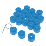 Maxbell 20PCS Wheel Nut Bolt Tire Screw Cap Dust Cover+Tool for VW Golf Blue