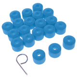 Maxbell 20PCS Wheel Nut Bolt Tire Screw Cap Dust Cover+Tool for VW Golf Blue