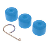 Maxbell 20PCS Wheel Nut Bolt Tire Screw Cap Dust Cover+Tool for VW Golf Blue