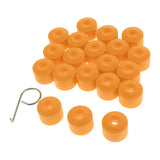 Maxbell 20PCS Wheel Nut Bolt Tire Screw Cap Dust Cover+Tool for VW Golf Yellow