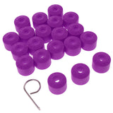 Maxbell 20PCS Wheel Nut Bolt Tire Screw Cap Dust Cover+Tool for VW Golf Purple