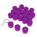 Maxbell 20PCS Wheel Nut Bolt Tire Screw Cap Dust Cover+Tool for VW Golf Purple