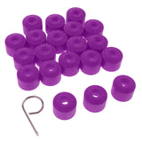 Maxbell 20PCS Wheel Nut Bolt Tire Screw Cap Dust Cover+Tool for VW Golf Purple