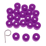 Maxbell 20PCS Wheel Nut Bolt Tire Screw Cap Dust Cover+Tool for VW Golf Purple