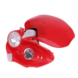 Maxbell Head Light Dual Sport for Street Fighter Dirt Bike Custom Motorcycle Red