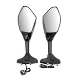 Maxbell 2pcs LED Turn Signal Mirror For Suzuki Hayabusa Katana GSXR 600 1000