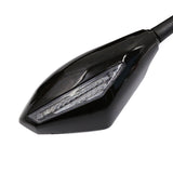 Maxbell 2pcs LED Turn Signal Mirror For Suzuki Hayabusa Katana GSXR 600 1000