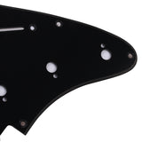 Maxbell Black Pickguard 1 Ply 11 Hole For Strat Guitar SSS