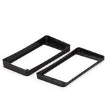 Maxbell Black Curved Humbucker Pickups Frame Mounting Rings for LP Electric Guitar