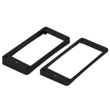 Maxbell Black Curved Humbucker Pickups Frame Mounting Rings for LP Electric Guitar