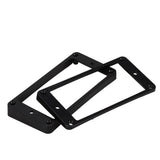 Maxbell Black Curved Humbucker Pickups Frame Mounting Rings for LP Electric Guitar